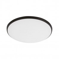 EGLO-Ollie OYS 28 Watt Led CCT Ceiling Light - White / Black / Satin Nickle Trim